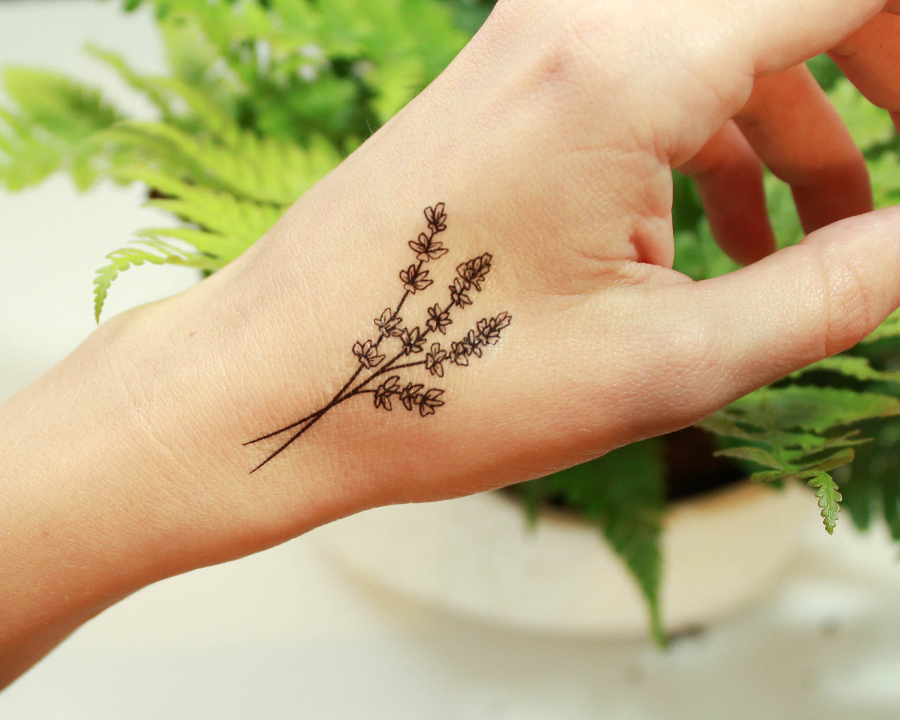 Buy Wholesale Lavender Twigs Temporary Tattoos by NatureTats  Handshake  Marketplace