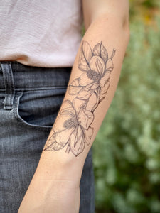 34 Magnificent Magnolia Tattoos On Shoulder