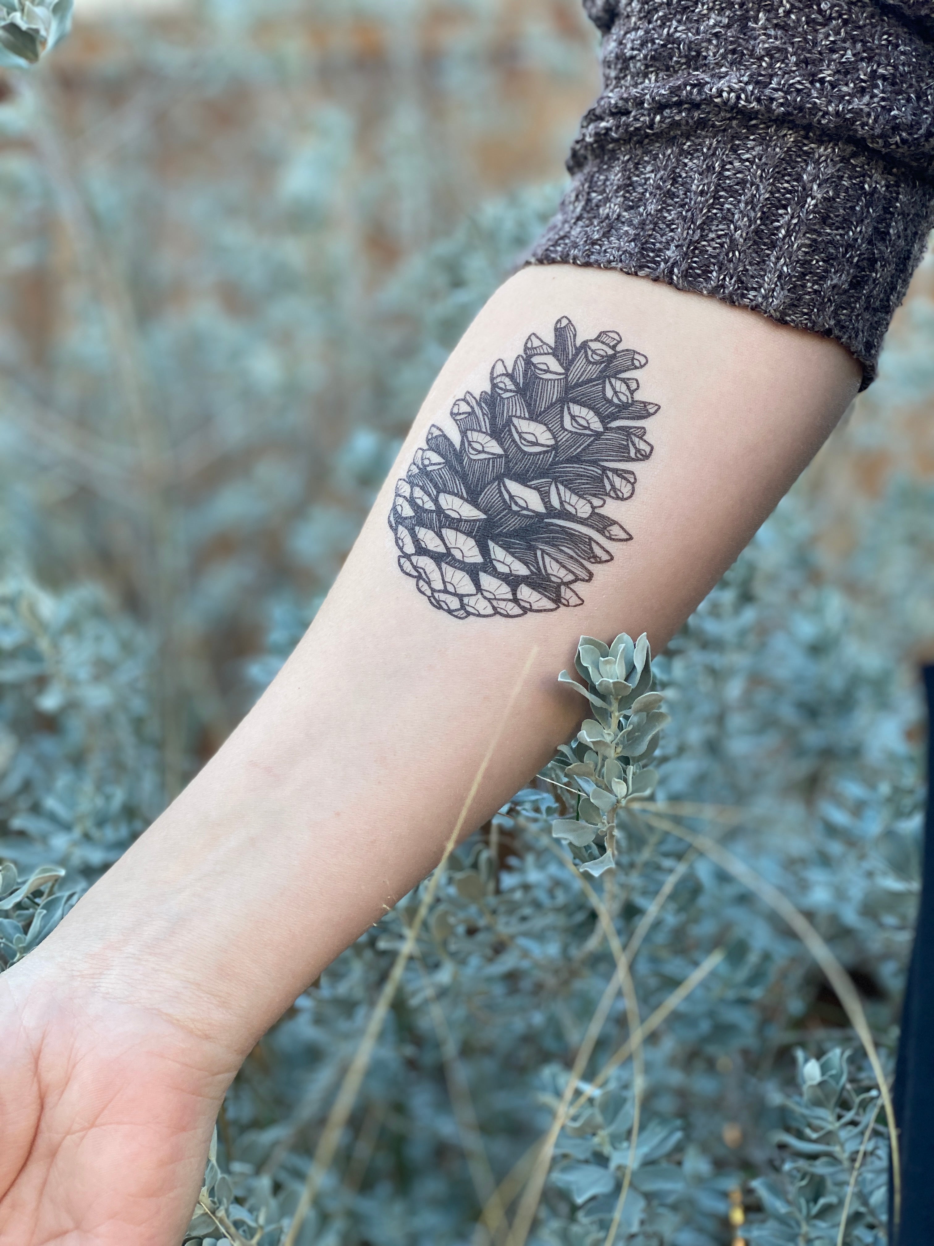 Pinecone tattoo by solarkei on DeviantArt