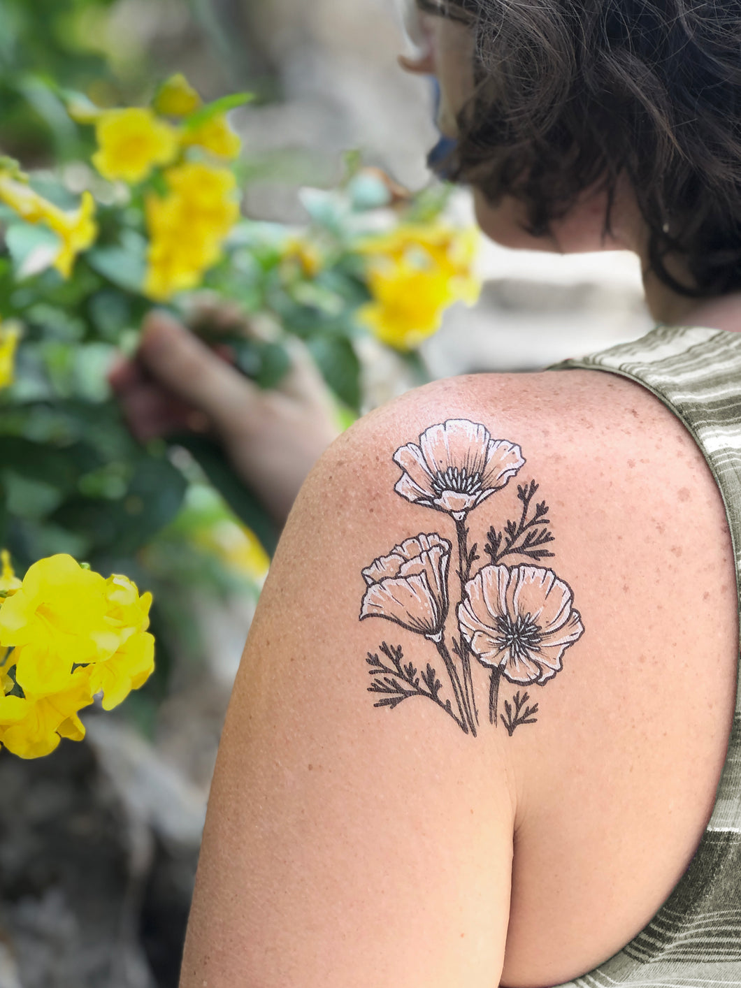 Tattoo uploaded by Tattoodo  Birth month flower tattoo by Erica Bae  EricaBae daisy birthmonthflowertattoos birthmonthflowers flowertattoo  flowers florals petals blooms leaves nature plant birthmonth   Tattoodo