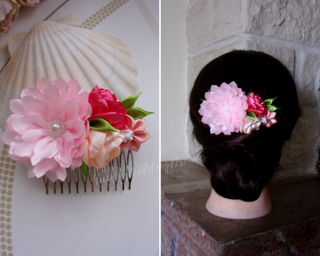 floral hair barrette