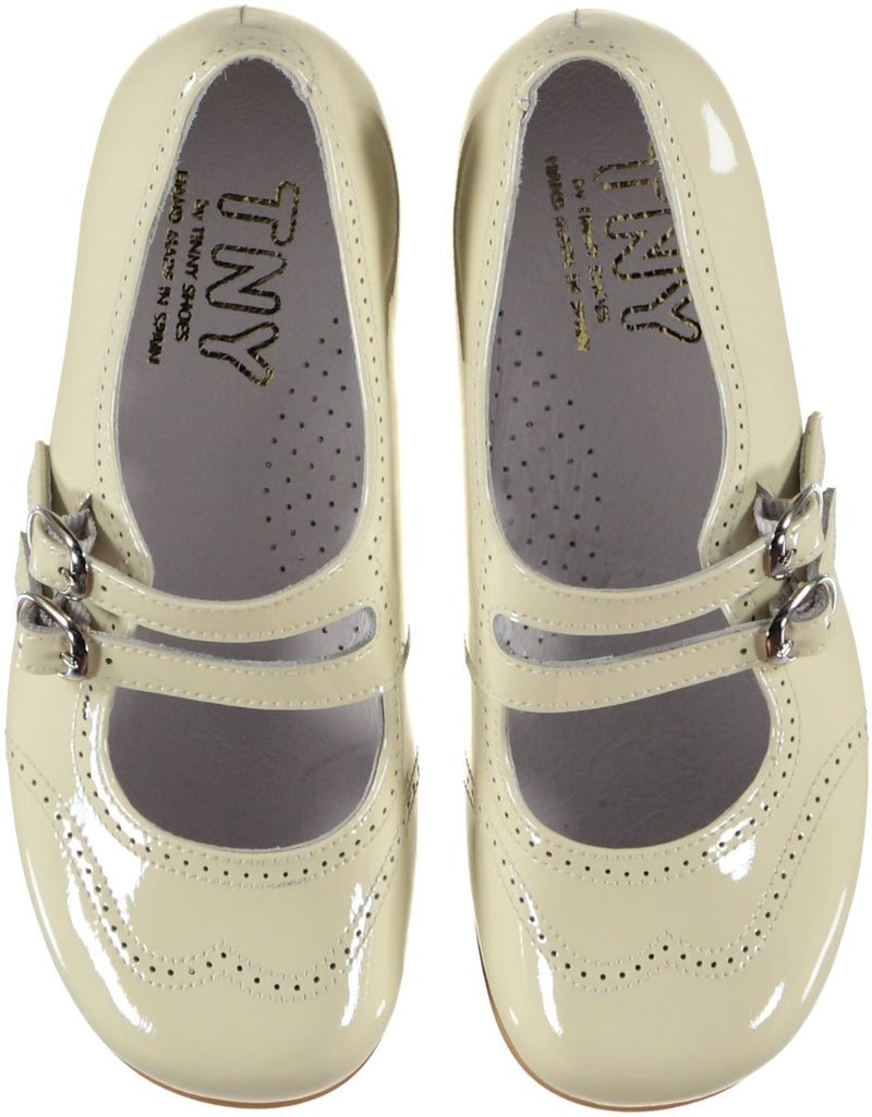 cream mary janes