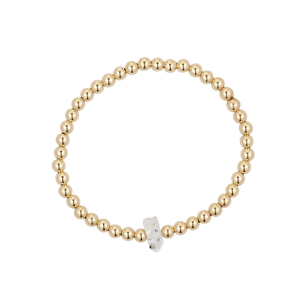 Gara Danielle Elastic Bracelet With 14k Gold-Filled 2mm Beads