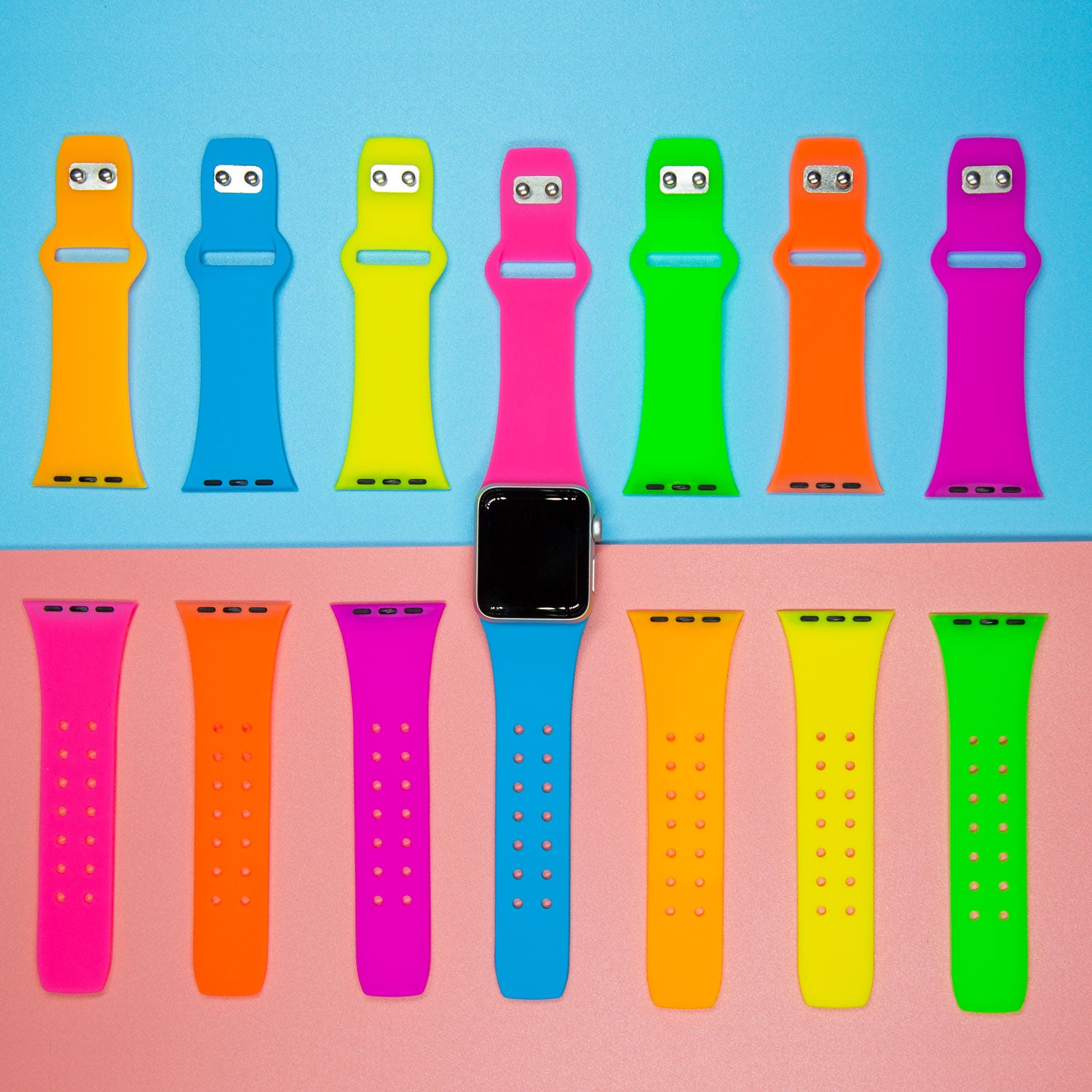 Classic Neon Silicone Apple Watch Bands Affinity Bands