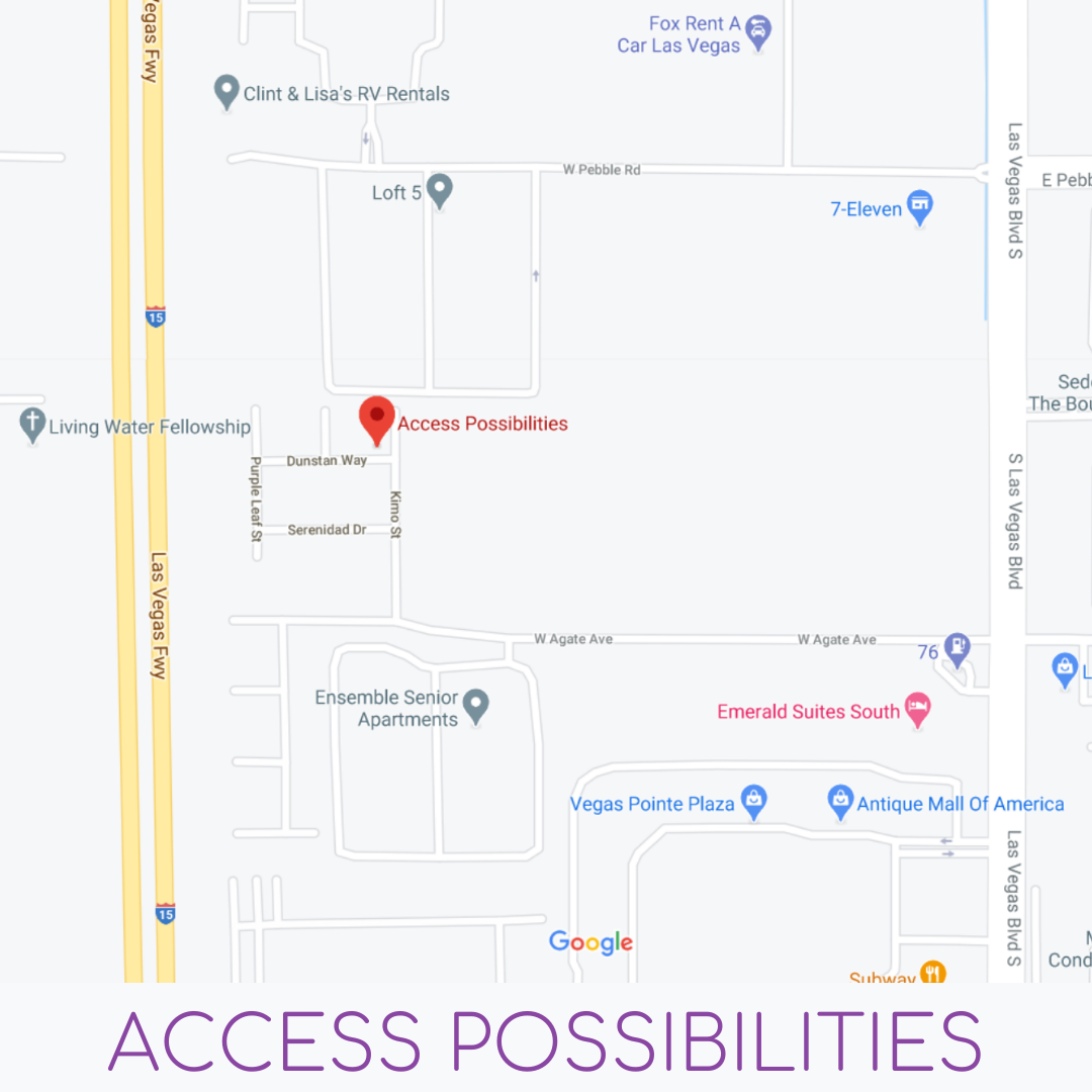 Access Possibilities Map | 9023 Kimo St Las Vegas NV 89123
