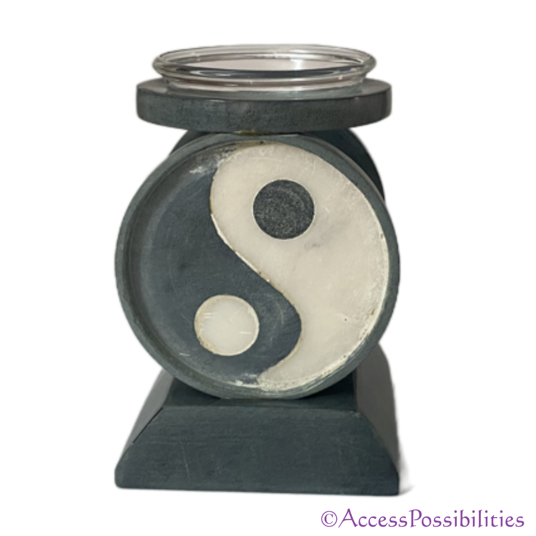 Yin Yang Soapstone Oil Warmer Diffuser