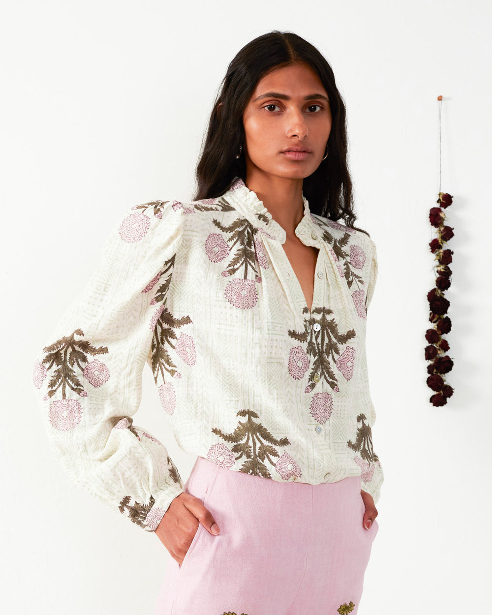 Annabel Pearl Eyelet Shirt