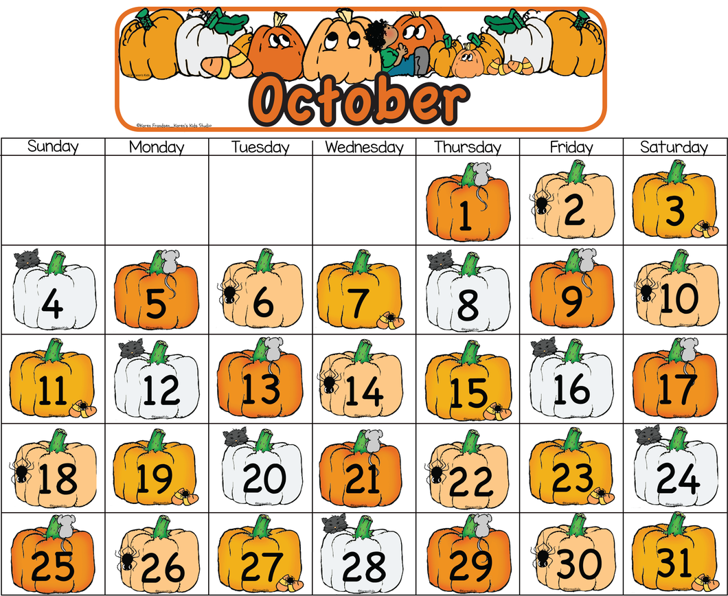 Printable Preschool Calendar Pieces