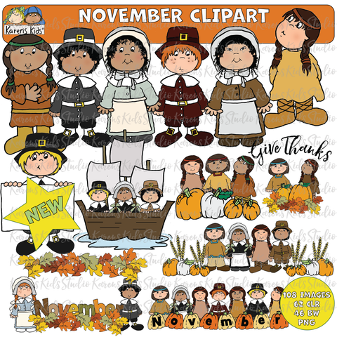 November Clipart