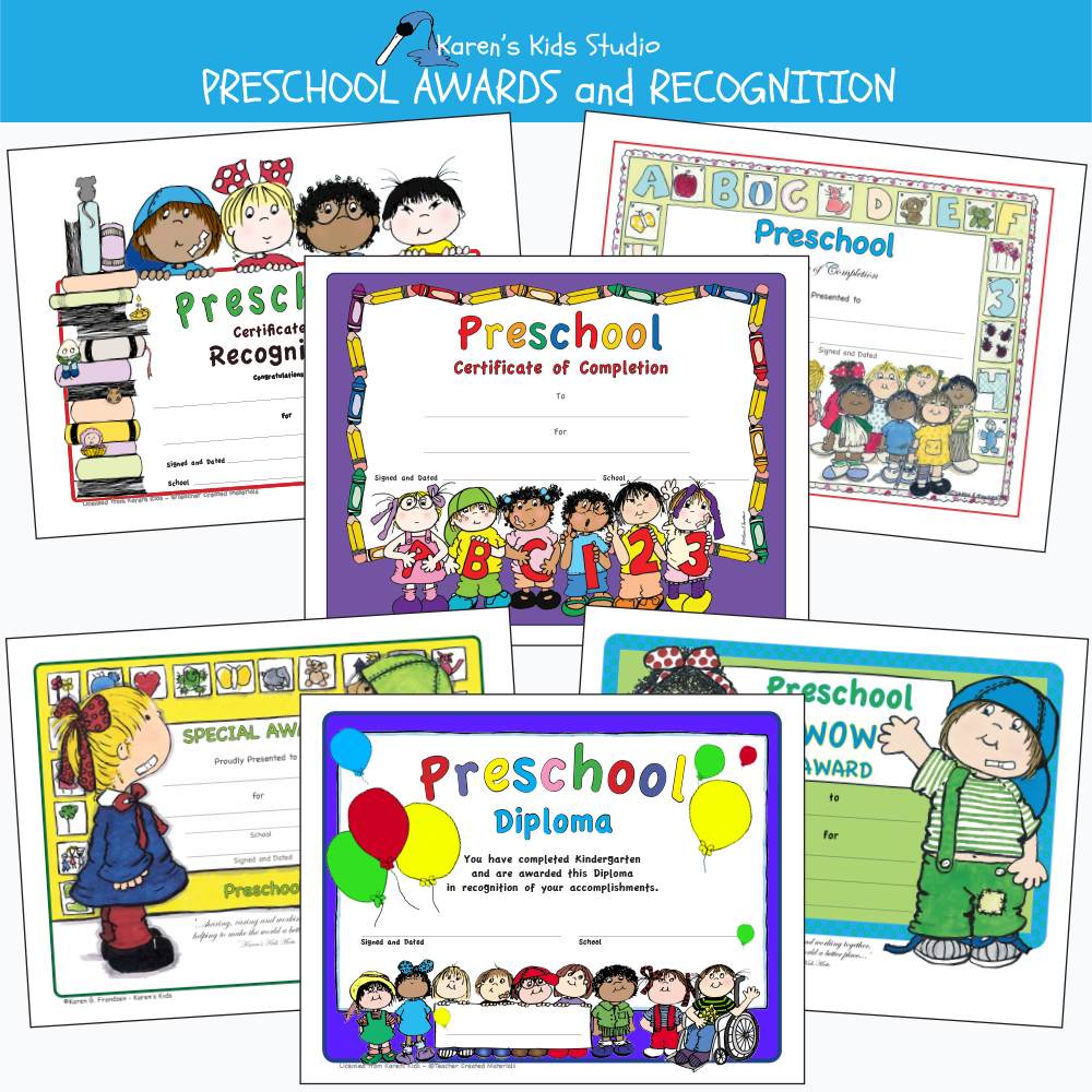 First Day Of Preschool Award Printable