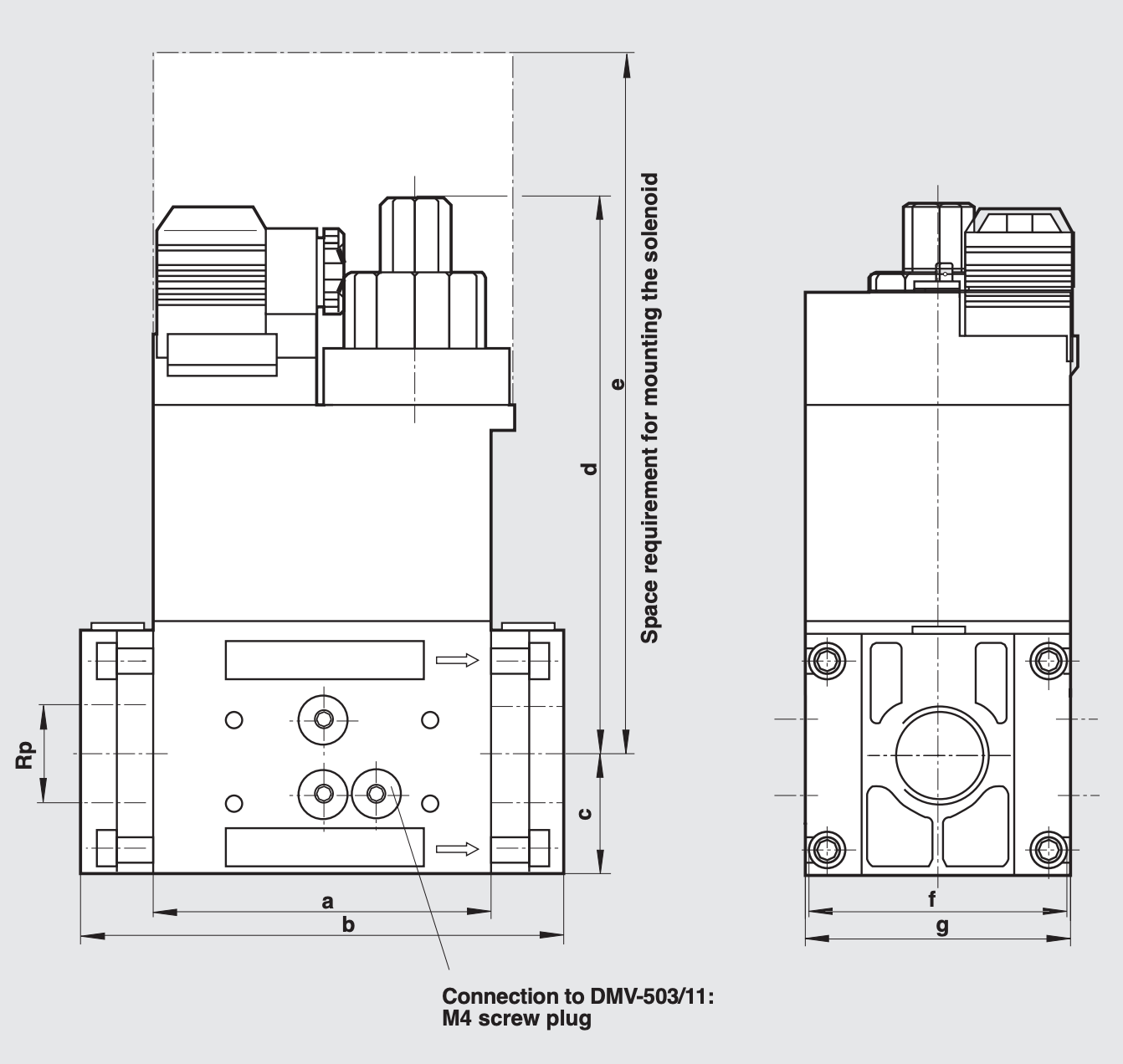 Dungs DMVDLE 520/11 Dimensions