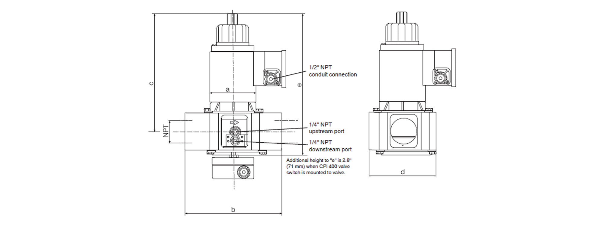 Dungs MVD205/5 Abmessungen