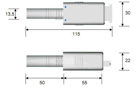 Fireye UV5 Dimensions