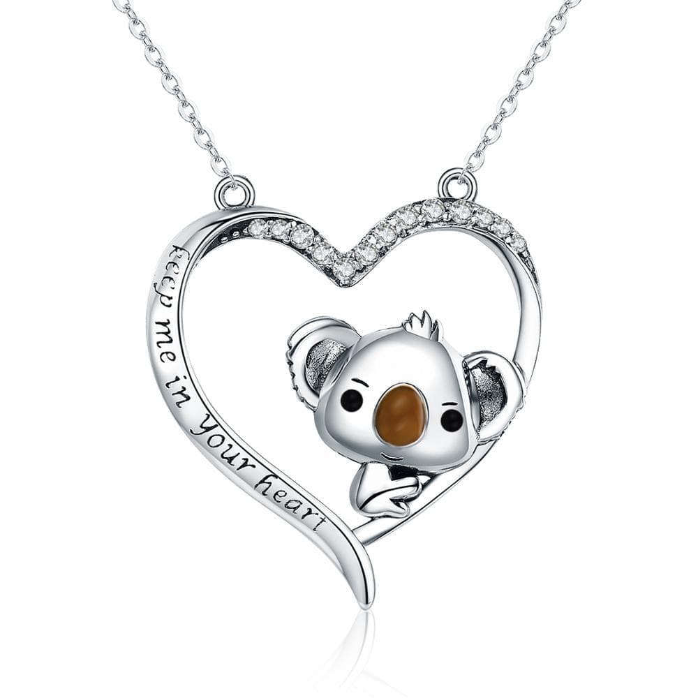 koala necklace silver