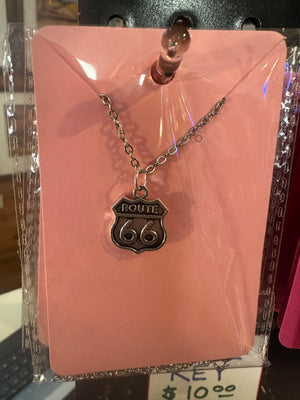 Classic Route 66 necklace - Buck Atom's Cosmic Curios on 66