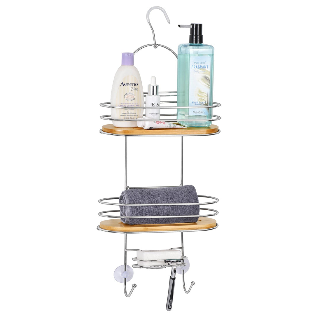 Wireworks 4-Tier Bathroom Caddy, Arena Bamboo