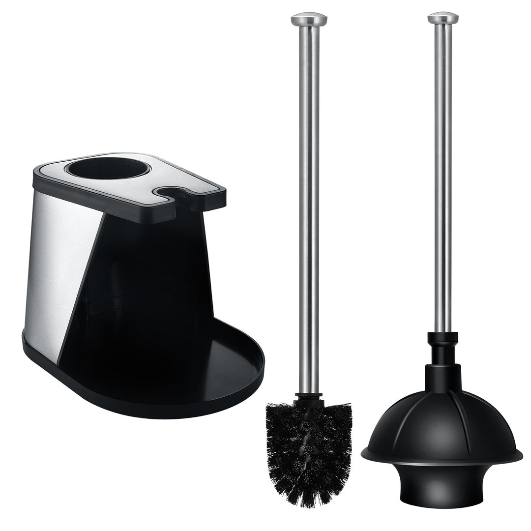 Roleader Toilet Plunger Bowl Brush Combo: Hideaway Elegant