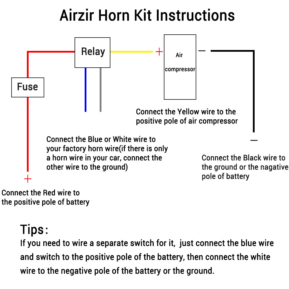 Horn Wiring Diagram Car