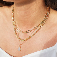 Gold Necklace Layering