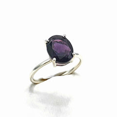 Amethyst ring - February birthstone ring