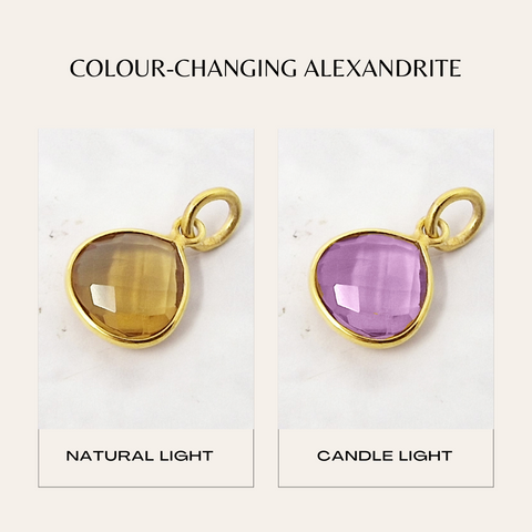 Colour Changing Alexandrite June Birthstone Jewellery