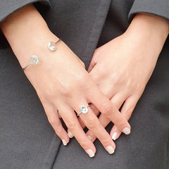 Sky Blue Topaz Bracelet & Ring 