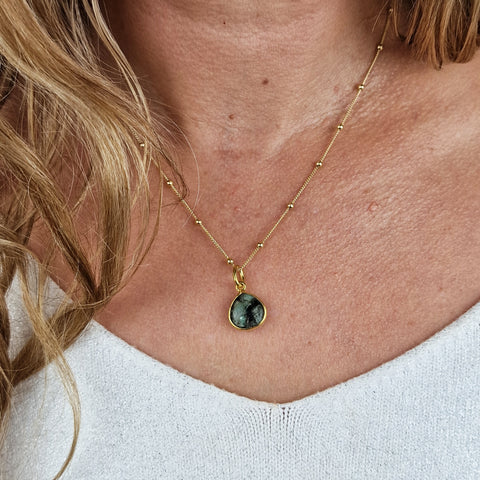 Emerald May Birthstone Necklace