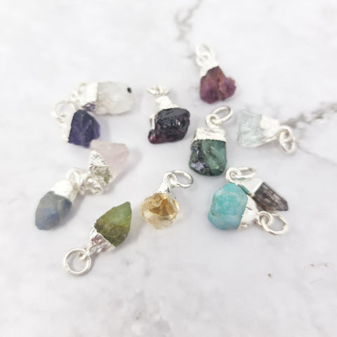 Silver Birthstone Jewellery Pendants