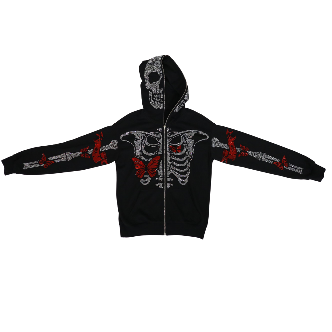 Skeleton hoodie rust фото 80