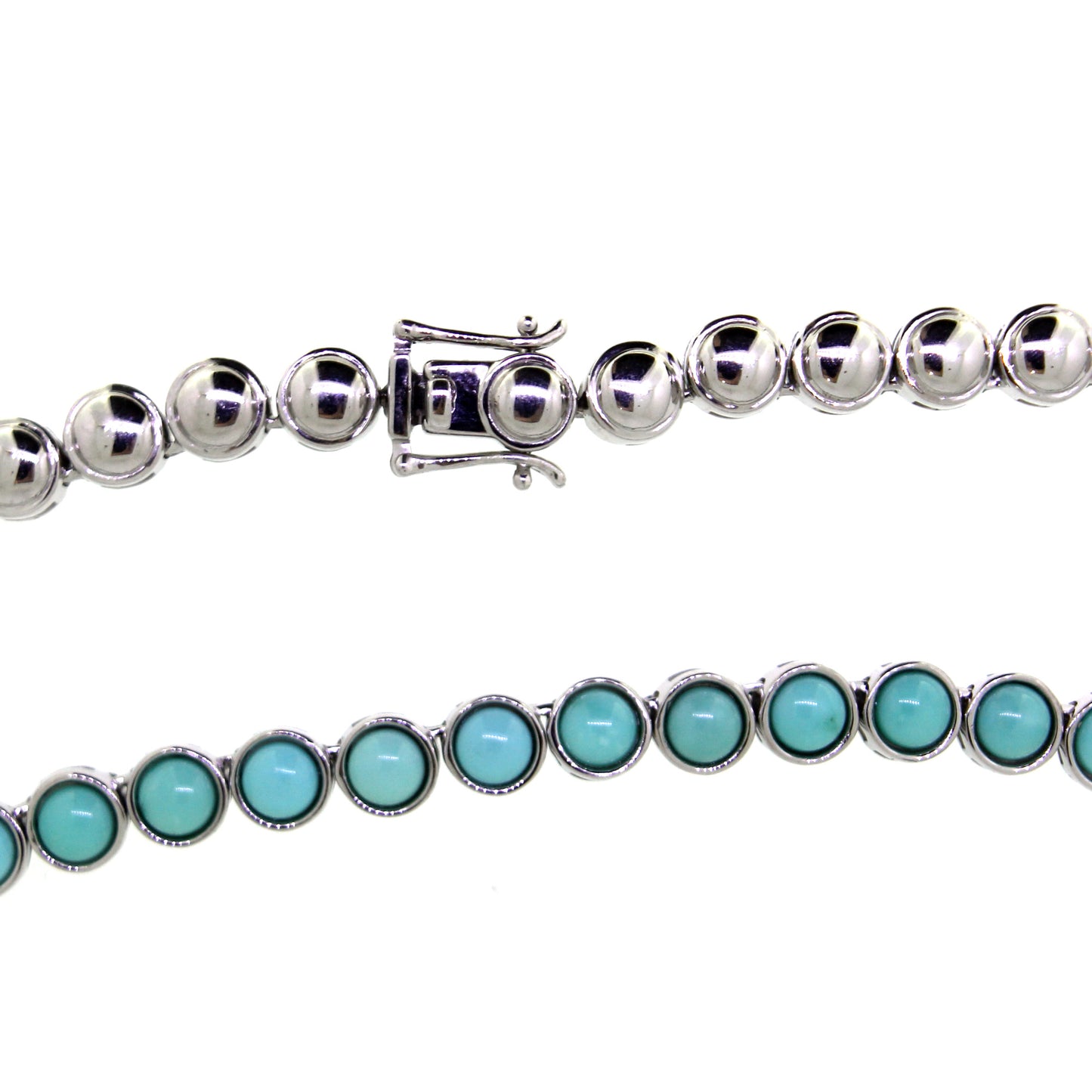 925 Sterling Silver Campitos Turquoise Necklace - Pinctore