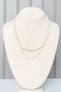 Two Layer Pearl Necklace