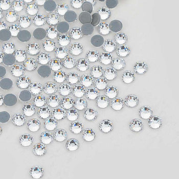 2.4 mm rhinestone chain with Light Siam AB Preciosa crystals in silver  setting x 40 cm 