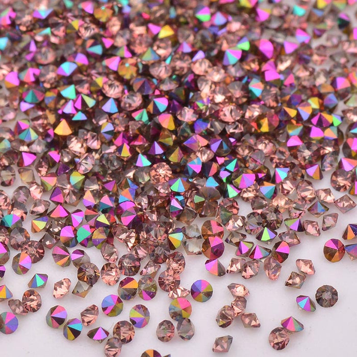 Up to 1440Pcs Crystal Pixie 3D Nail art Gems Micro Mini Rhinestones 1.2mm