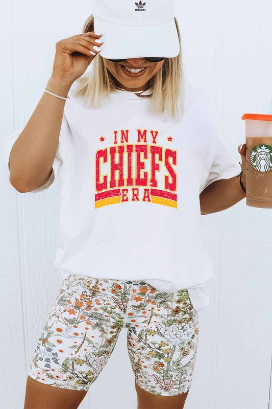 In My Chiefs Era White Short Sleeve Graphic Tee