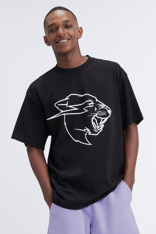 KIDS GLOW IN THE DARK PANTHER HOODIE - BLACK –