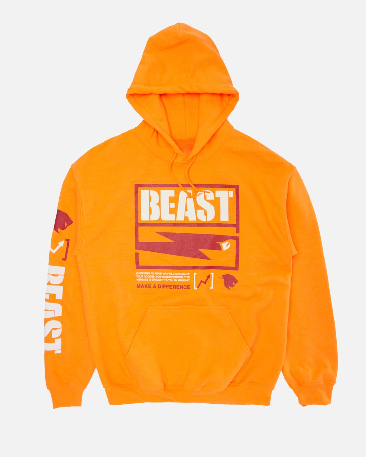 orange pullover hoodie