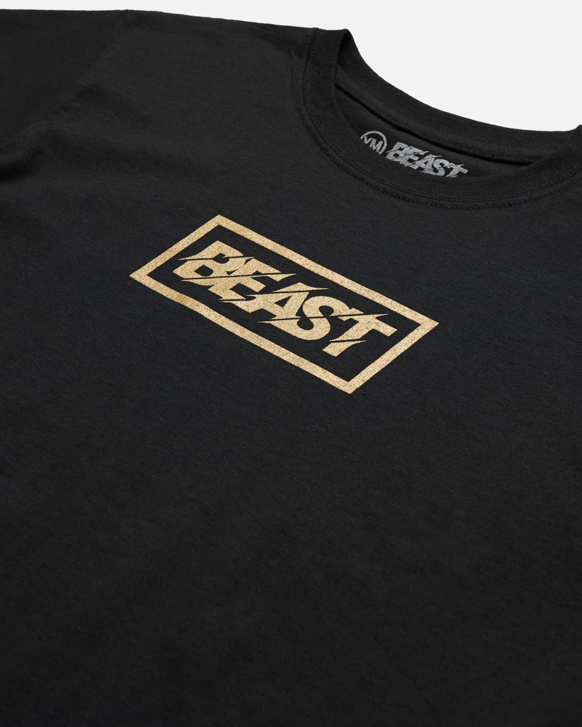 black champion shirt with gold writing