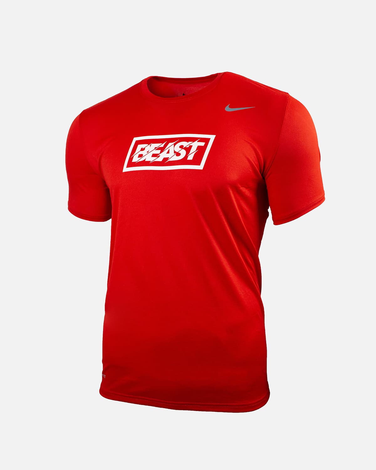 all red nike shirt