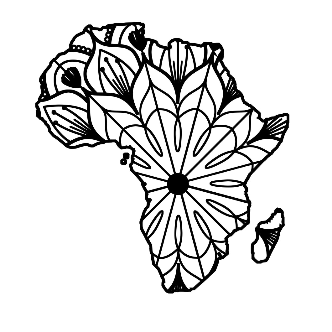 Download Africa Map Mandala Africa Map Mandala Svg Mandalasvg Com