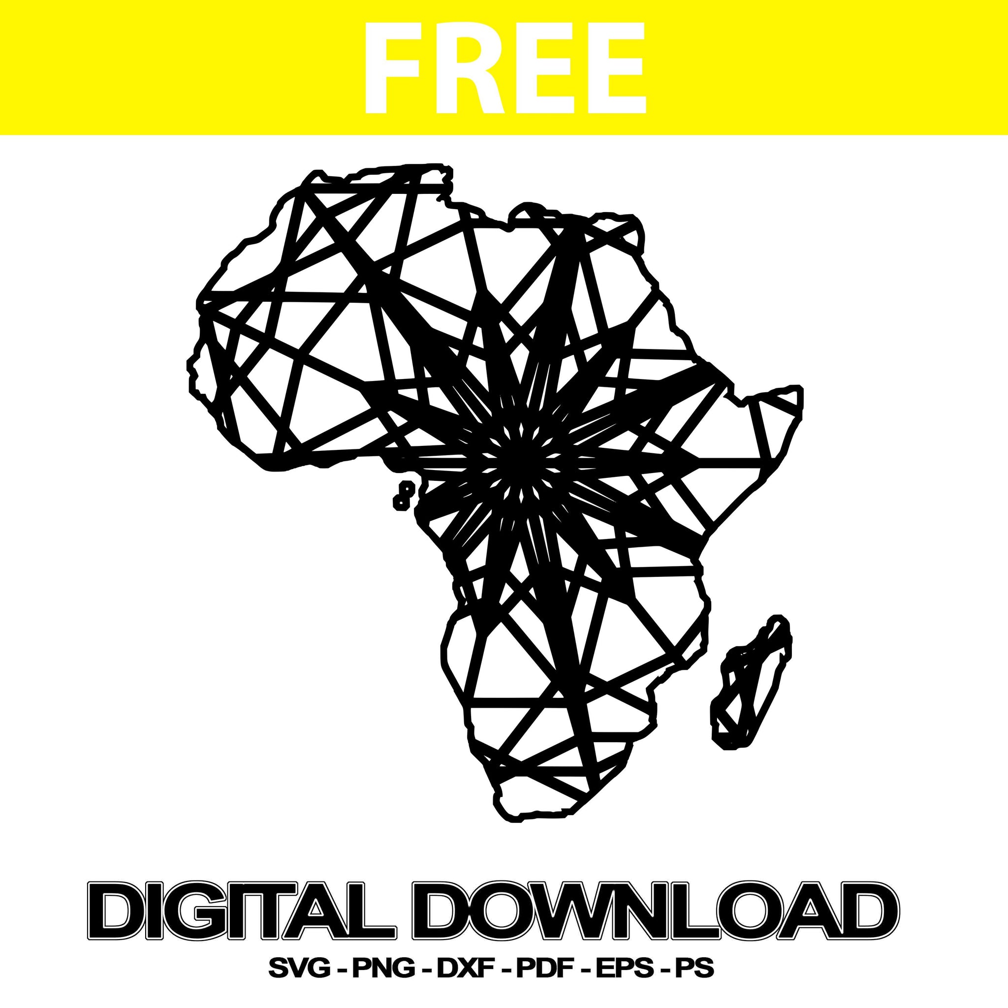 Africa Map Svg Designs Mandala Cut File Svg Free Mandalasvg Com