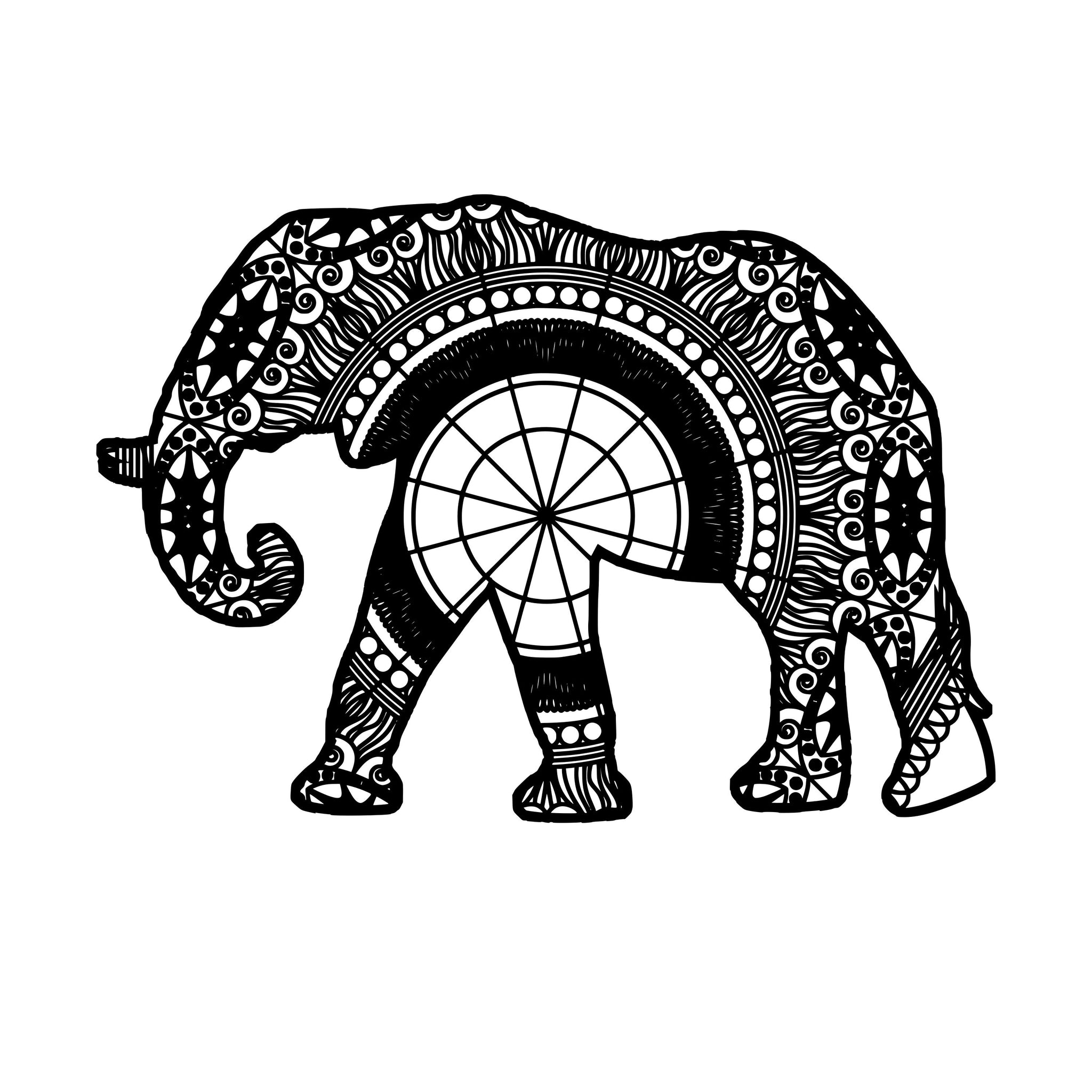Download African Elephant Mandala Animal Svg Mandalasvg Com