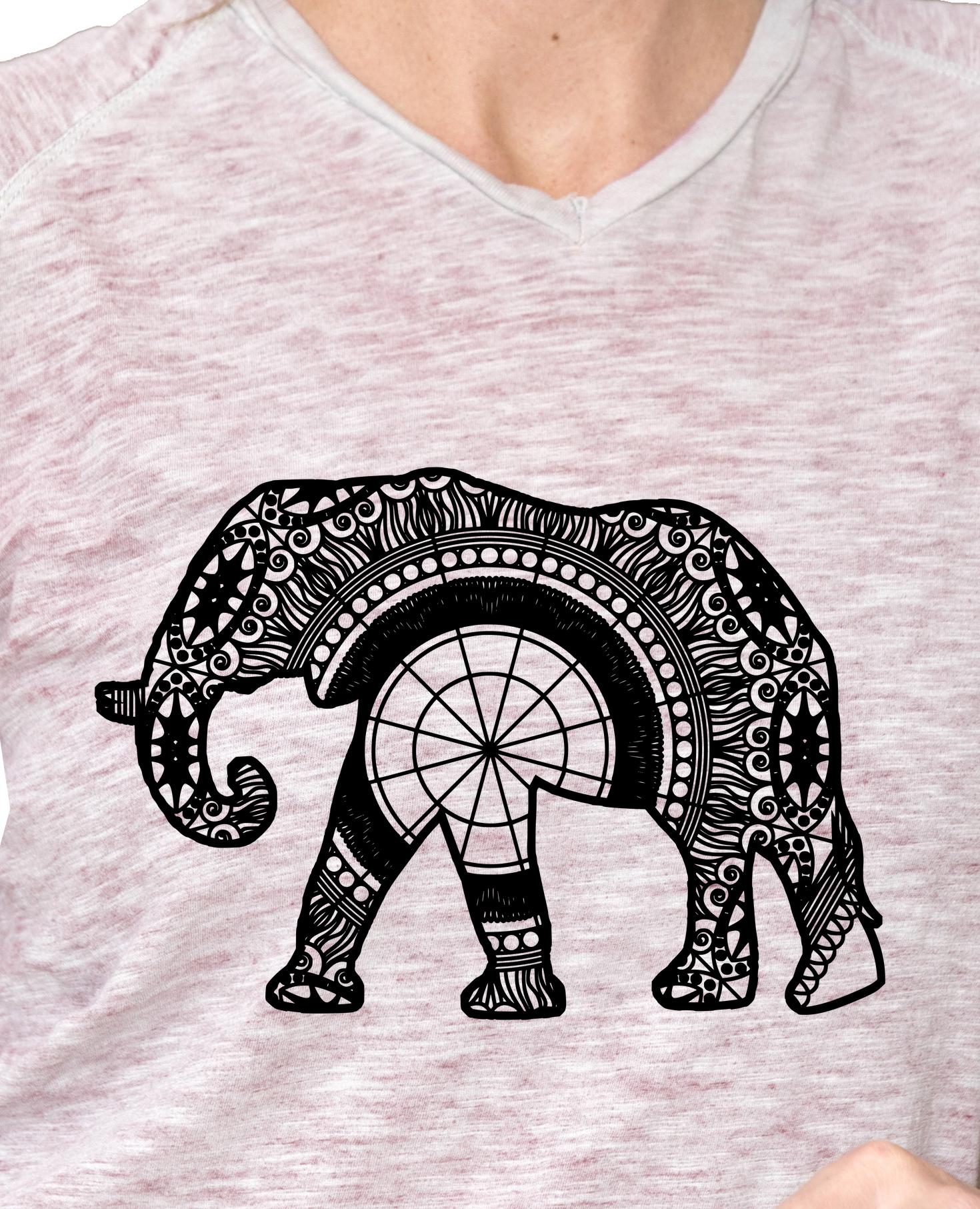 African Elephant Mandala Animal Svg - Mandalasvg.com