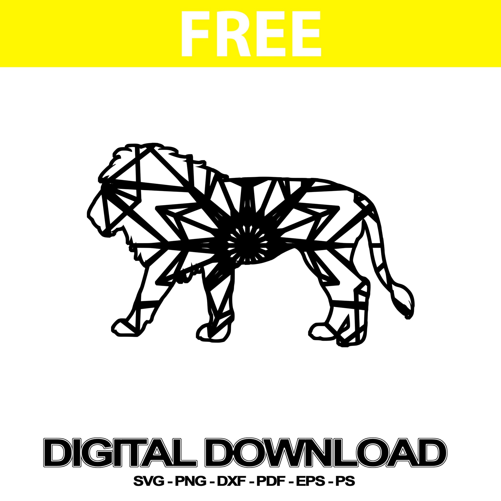Download African Lion Svg Files Mandala Svg Free Mandalasvg Com