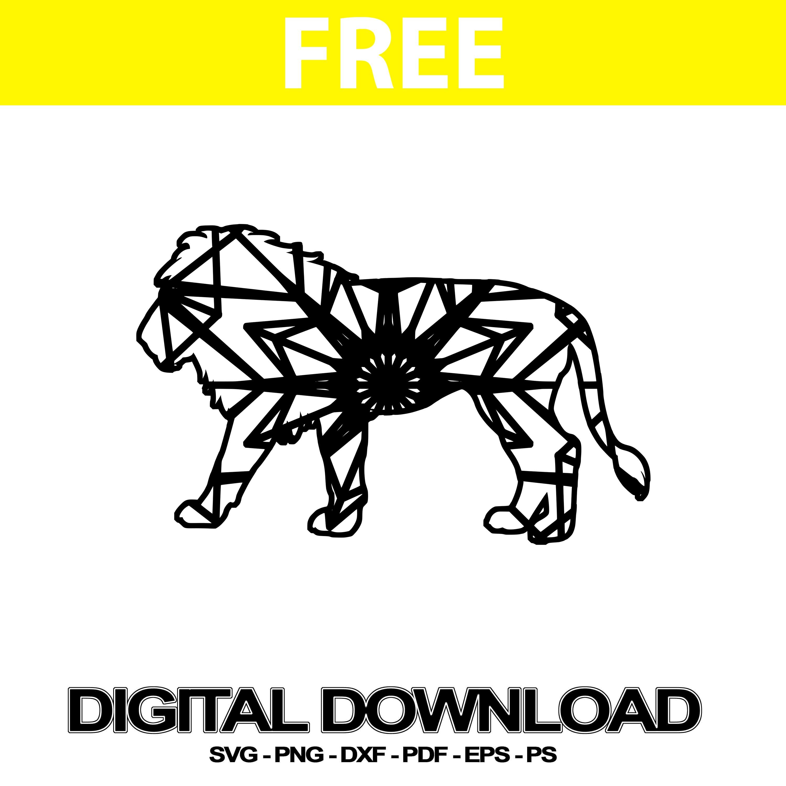 Download African Lion Svg Files Mandala Svg Free Mandalasvg Com PSD Mockup Templates