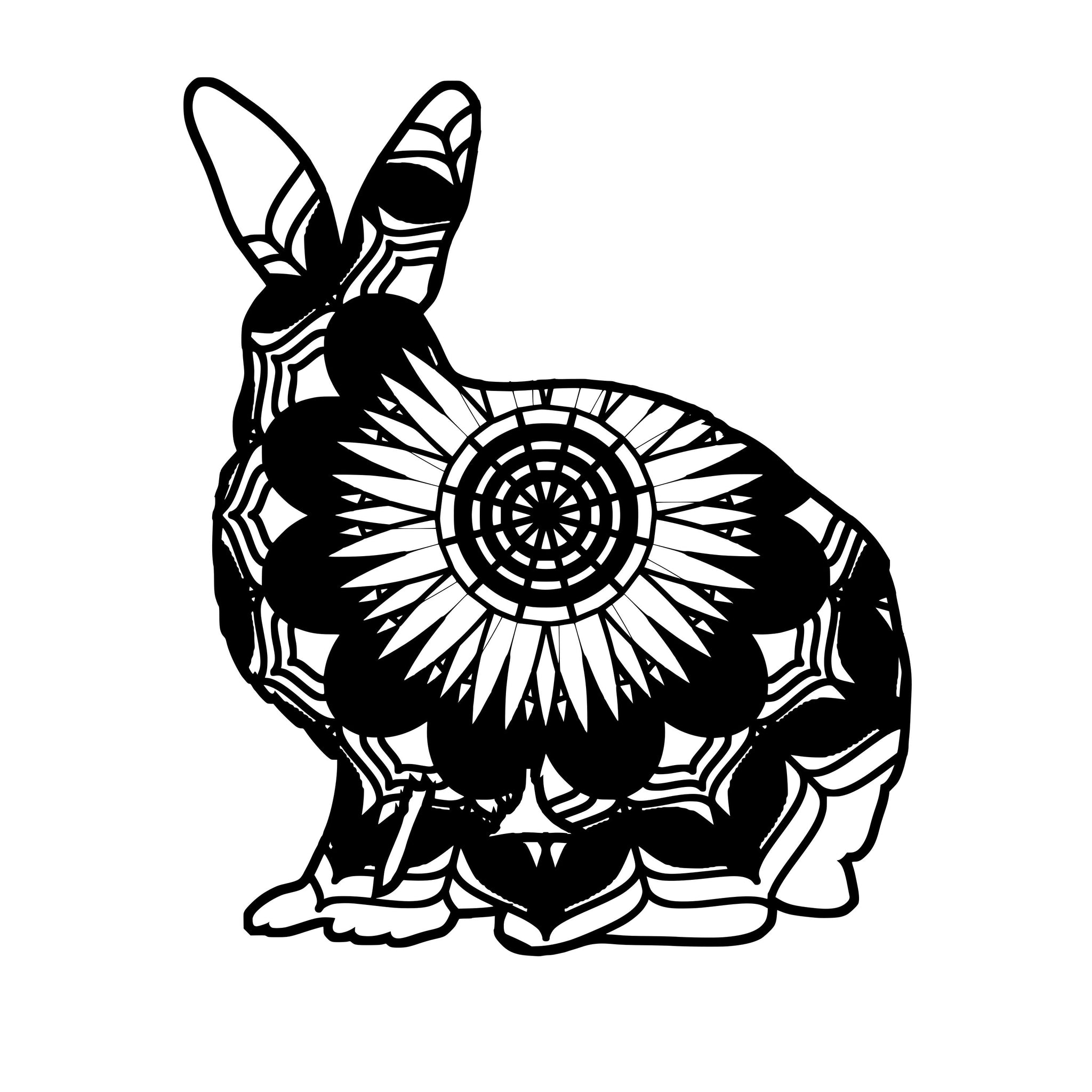 Download Arctic Hare Mandala Animals Svg - Mandalasvg.com