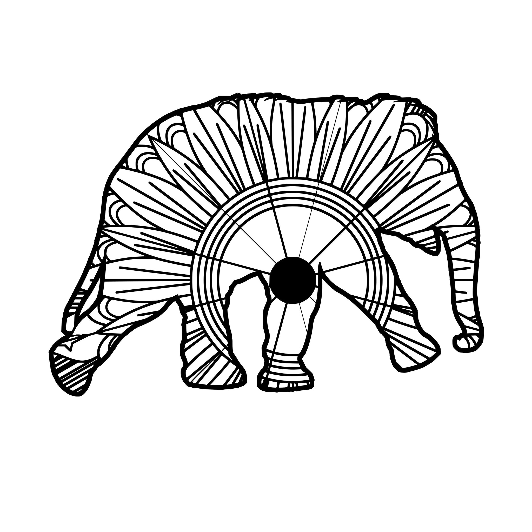Free Free 149 Simple Mandala Elephant Svg SVG PNG EPS DXF File