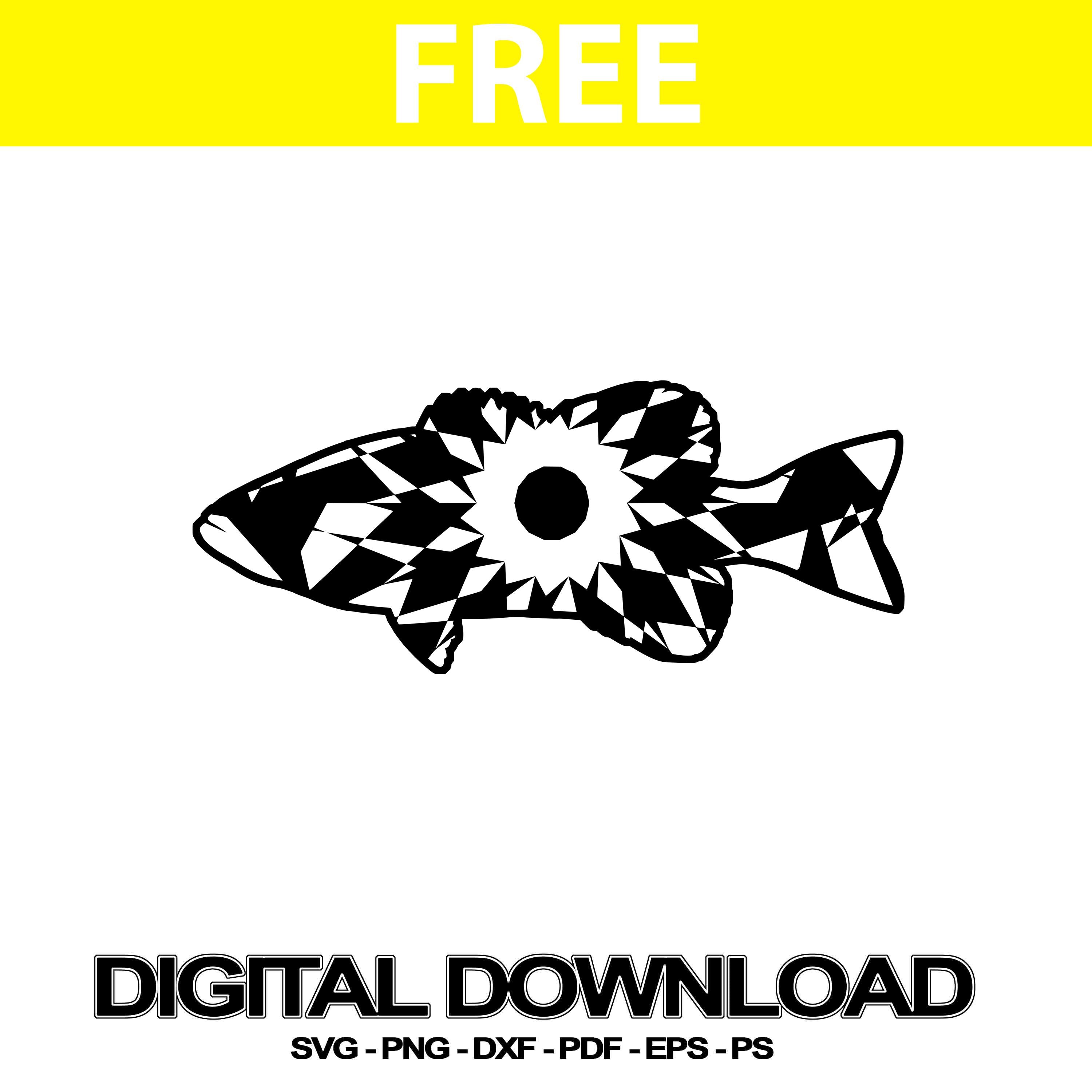 Download Bass Fish Svg Free Silhouette Svg Free Mandalasvg Com