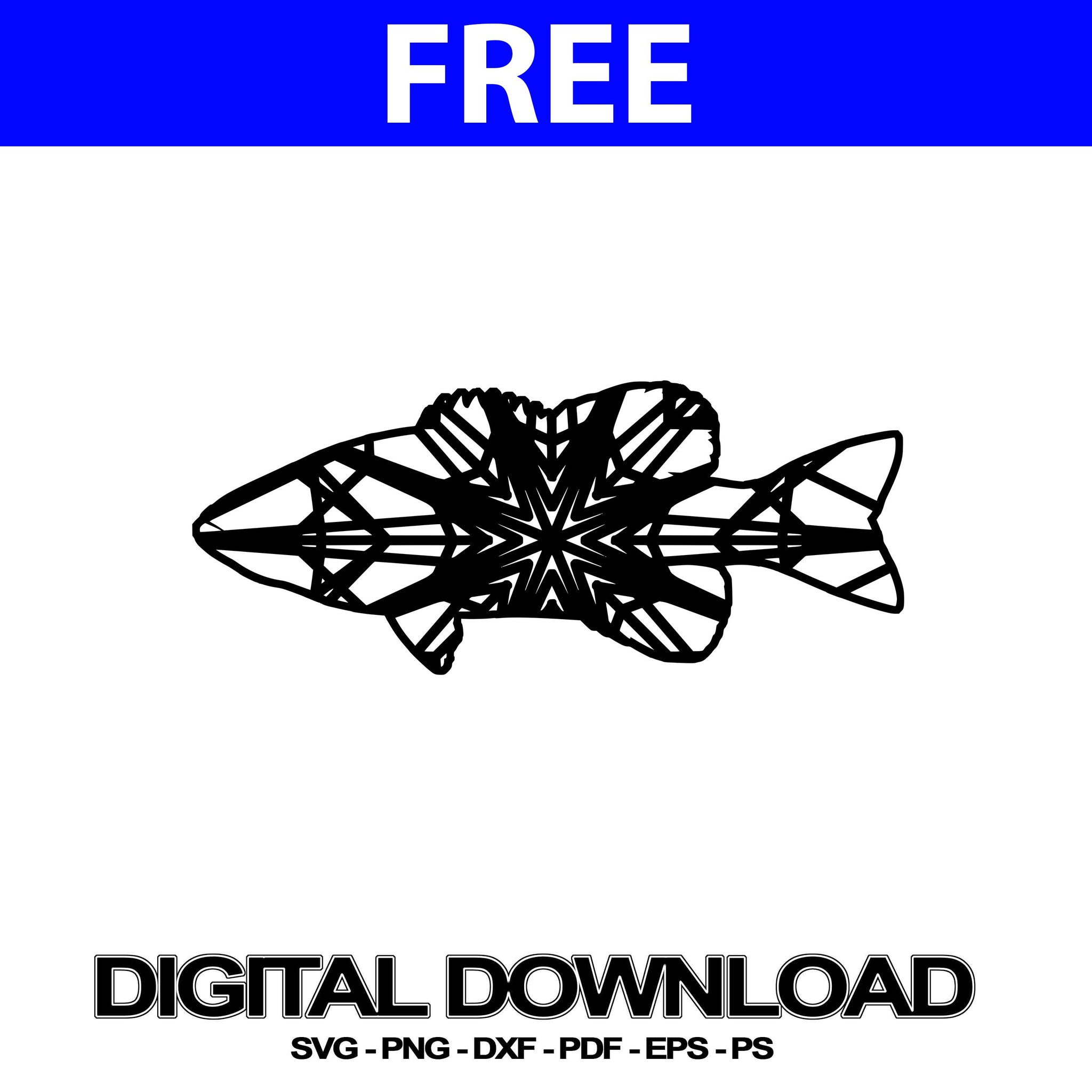 Download Bass Fish Svg Cutting Files Mandala File Svg Free Mandalasvg Com