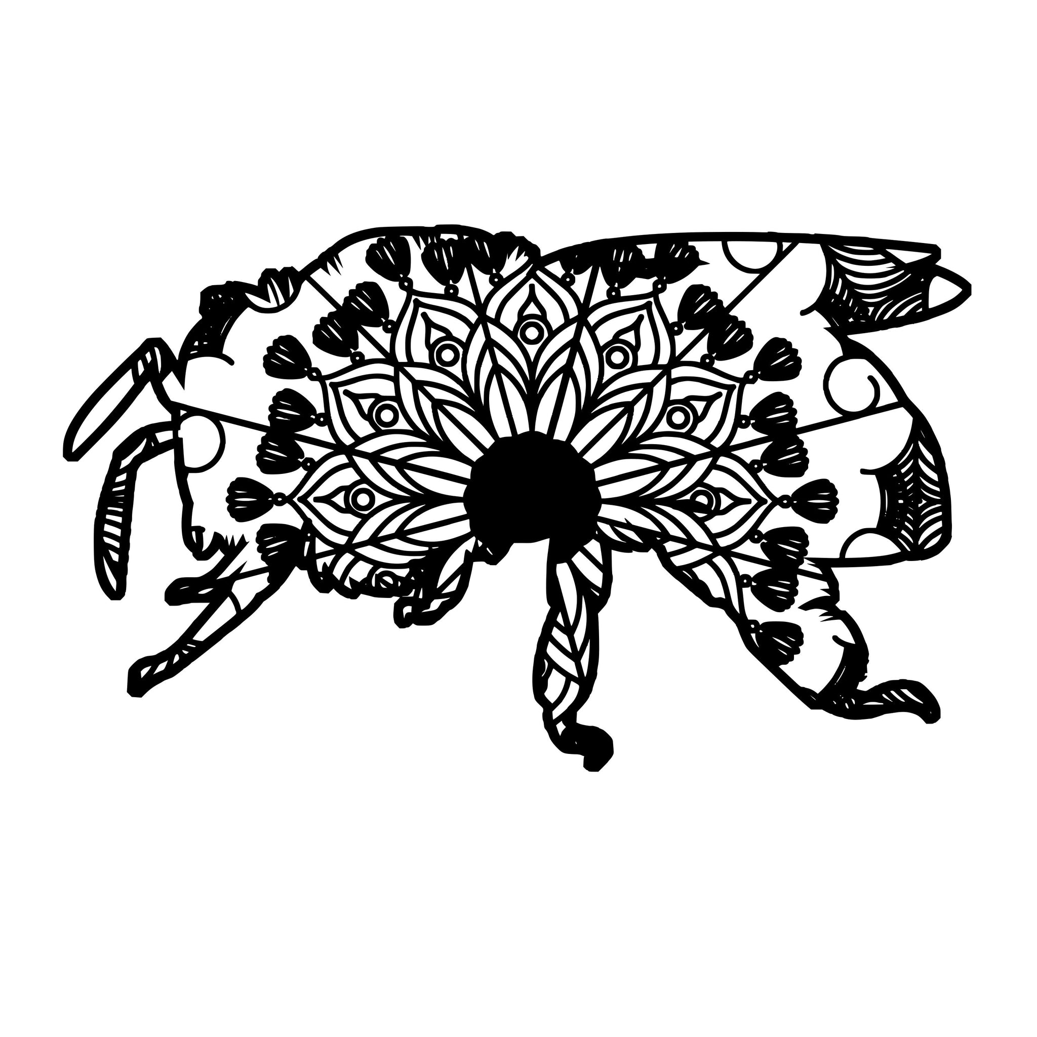 Download Bee Mandala Animal Svg T Shirt Designs Mandalasvg Com