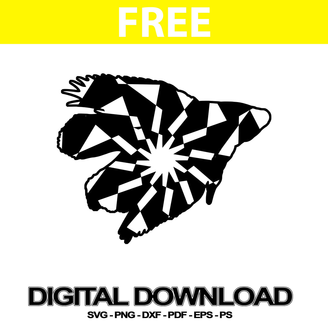 Download Betta Fish Cutting Files Mandala Graphics Svg Free Mandalasvg Com